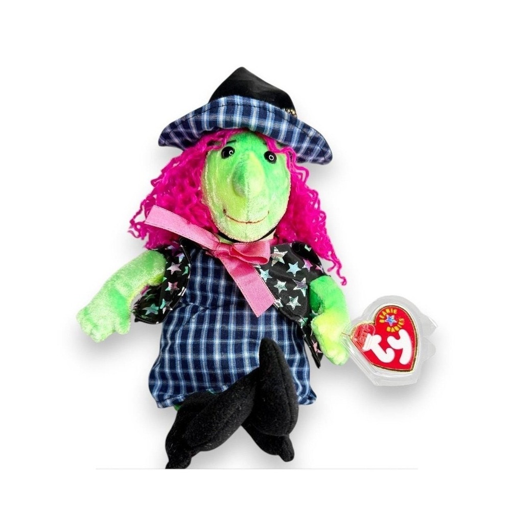 Scary the Witch | Spellbound Storyteller | Mint Heart Tag TY Beanie Baby